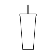 Drink Cup Outline Icon for logo and others
