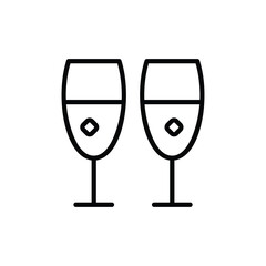 Drinks icon design with white background stock illustration