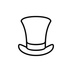 Magic Hat icon design with white background stock illustration