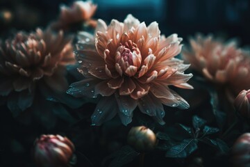 Fototapeta na wymiar Floral Beauty in the Celestial Realm - Botanical Illustration - Generative AI