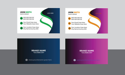 corporate business card design  template. 
creative business card design  template. 