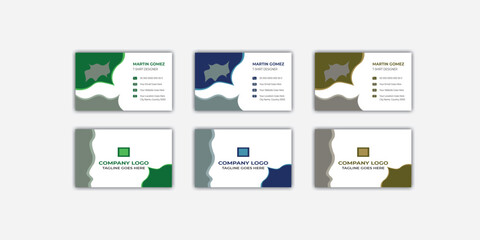 Minimalist business card template, Free vector clean style modern business card template
