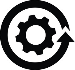 continuous improvement vector icon symbol