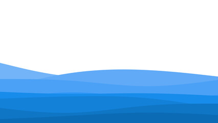 Blue river ocean wave layer vector background
