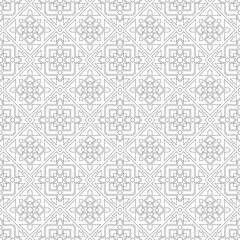 Vector seamless pattern. Modern stylish texture. Monochrome, linear abstract background.