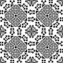 Vector seamless models. Modern stylish texture. Composition from regularly repeating geometrical element. Monochrome, simple. Vector illustrations.