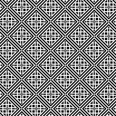 Vector seamless models. Modern stylish texture. Composition from regularly repeating geometrical element. Monochrome, simple. Vector illustrations.