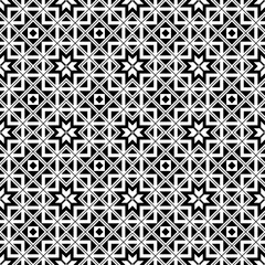 Vector seamless models. Modern stylish texture. Composition from regularly repeating geometrical element. Monochrome, simple. Vector illustrations.