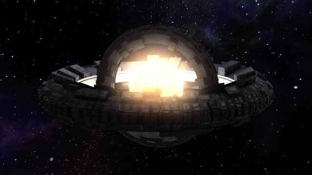 Dyson Ring Structure Animation Concept