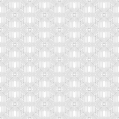 Vector seamless pattern. Modern stylish texture. Monochrome, linear abstract background.