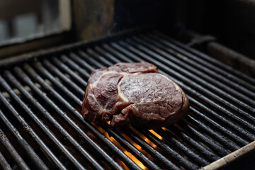 Delicious grilled steak prepared by the chef
