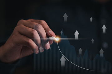 finance, financial, investment, stock, growth, wealth, invest, investor, graph, increase. drawing...