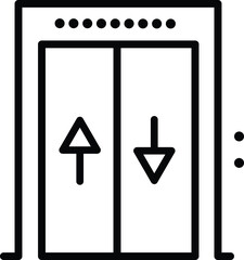 elevator, lift vector icon