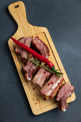 Delicious meat dishes prepared by the chef
