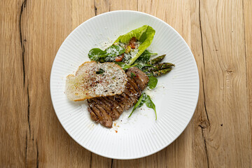Delicious meat dishes prepared by the chef
