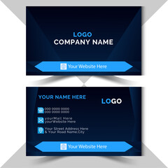 Modern and simple business card design . creative business card vector design template. Business card for business and personal use.