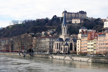 Obraz premium Saint George Church, Lyon, France