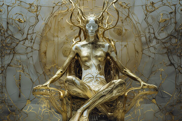 Obraz premium - a fantastic fairy tale character 3 generative ai