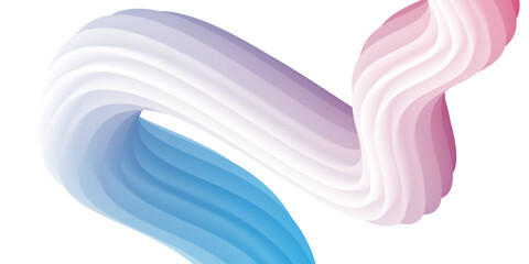 Abstract volumetric background. Cords. Tube toothpaste. Minimalism. Creative modern background. Cover design, wallpaper, background. EPS vector.