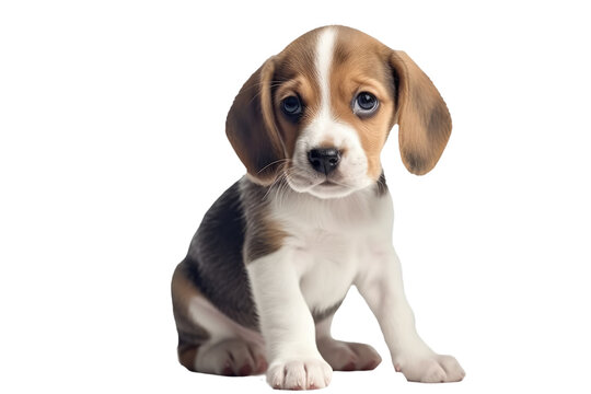 Beagle Dog Puppy. On An Isolated Transparent Background, Png. Generative AI