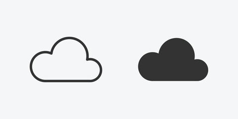 cloud vector icon. sky, blue, weather isolated symbol
