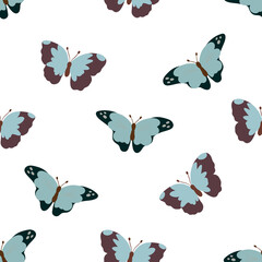 seamless pattern with butterflies
