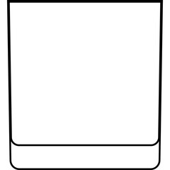 Lowball Glass icon, cocktail glass name related vector