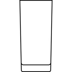 Zombie glass icon, cocktail glass name related vector