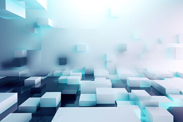 Clean Modern Abstract Cube Background