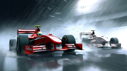 Racing Game Art Wallpaper Background