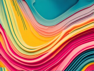 abstract colorful background with lines generated Ai 