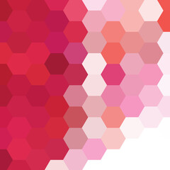 Red hexagon background. Modern geometric background.. eps 10