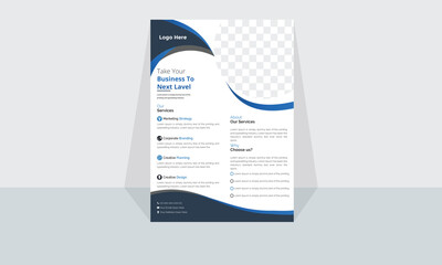 Modern Corporate and Creative Business Flyer Design Template Horizontal Name Flyer Simple and Clean Visiting Flyer Vector illustration Colorful Business Flyer,Brochure Design