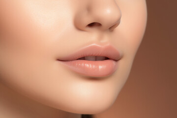 Obraz premium Mulher jovem e bonita com pele fresca limpa. Tratamento facial. Cosmetologia, beleza e spa