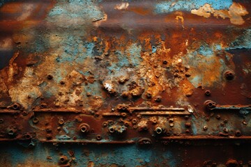 Photograph or digitally created unique texture such as rusted metal. Generative Ai.
