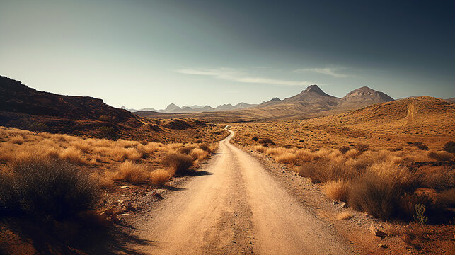 estrada deserta no gran canion