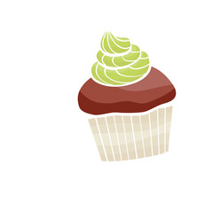 illustration of a cupcake