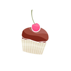 cupcake with cherry