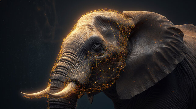 Elefante energia do amor, da fidelidade, do afeto e da amizade