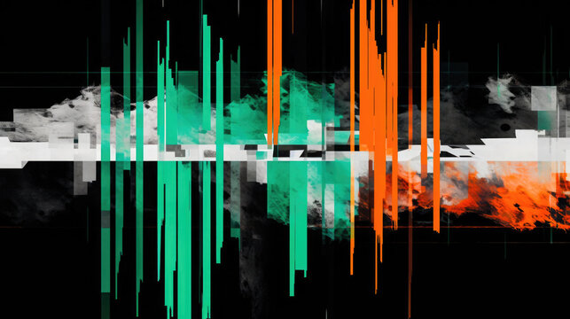 Glitch-Art Hintergrund Grafik