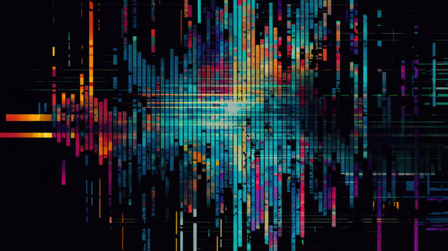 Glitch-Art Hintergrund Grafik