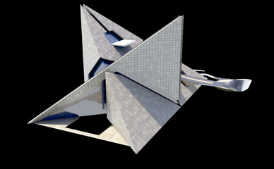 Futuristic Triangular Architecture