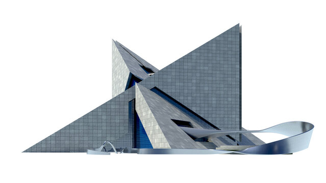 Futuristic Pyramidal Architecture