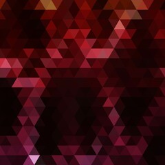 Dark geometric background. triangle abstract vector background in polygonal style. Red and black color. eps 10