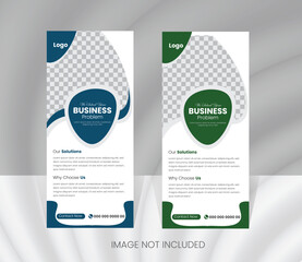 Creative business agency roll up banner design or roll up banner template