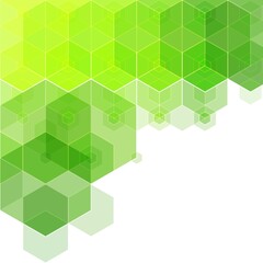Obraz premium Abstract green hexagon background. polygonal style. vector geometric illustration. eps 10