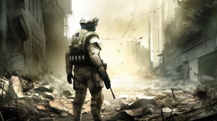Military Gaming Art Background Wallpaper