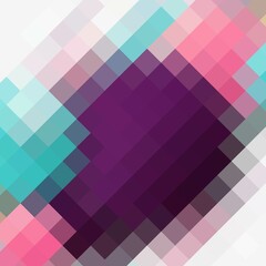 Color background in polygonal style. Vector illustration of a layout for advertising. Color pixel. eps 10