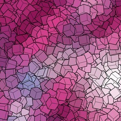 Pink background from cubes. polygonal style. Design element. eps 10