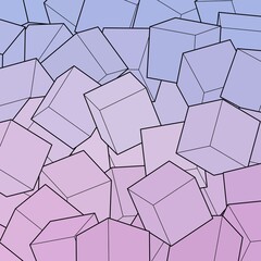 Purple background from cubes. Background template. eps 10
